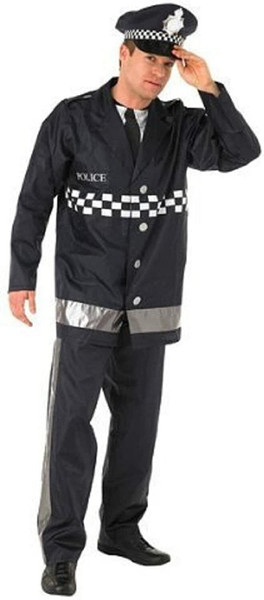 Police Officer Policeman Costume Size Large