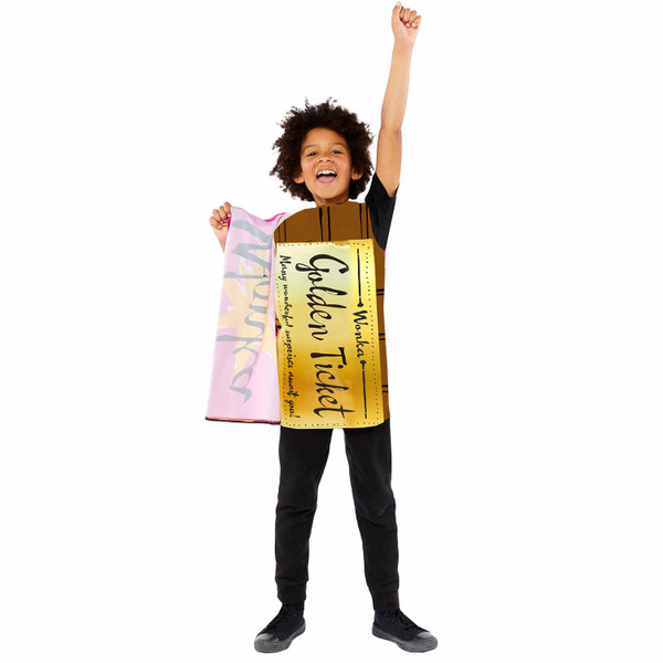 Golden Ticket WonkaBar Kid Age 3 to 7 Years