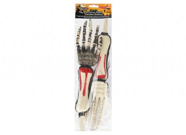 Skeleton Hand Garden Stake Pk2