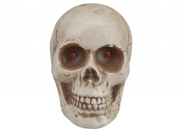 Skull with Red LED Eyes