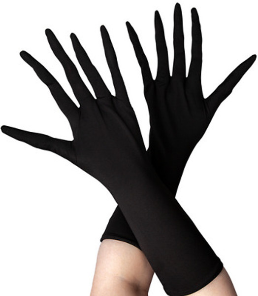 Adult Pointed Finger Gloves Black