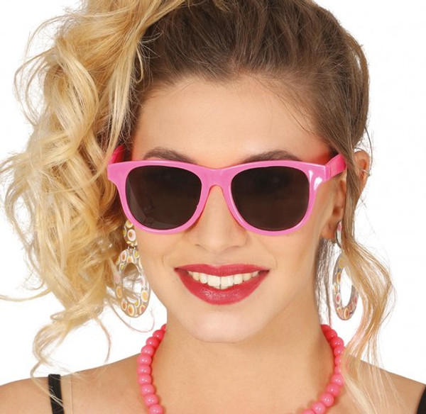 1980s Neon Pink Sunglasses