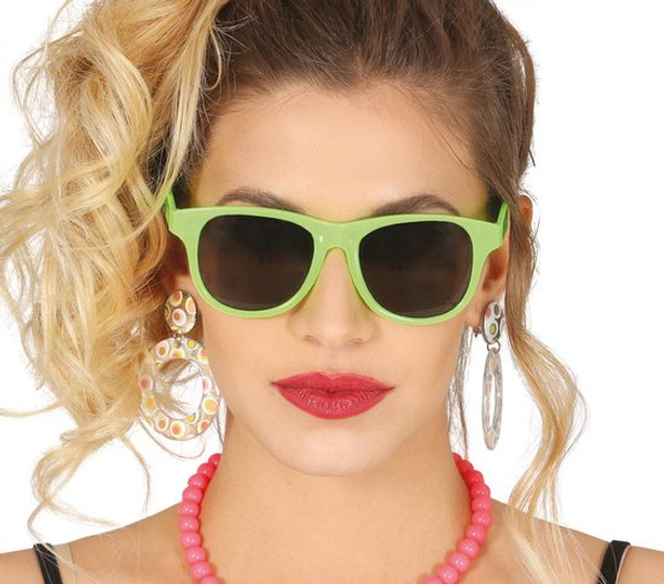 1980s Neon Green Sunglasses