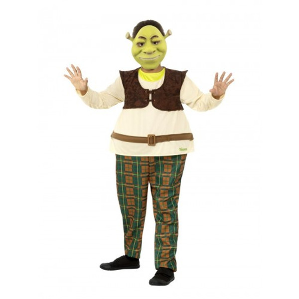 Shrek Kids Deluxe Costume Green S Age 4 to 6 Years