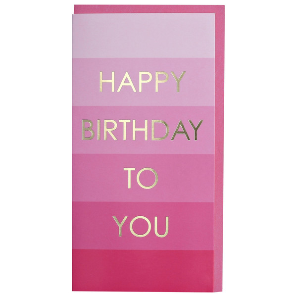 Happy Birthday to You Pink Money Wallet