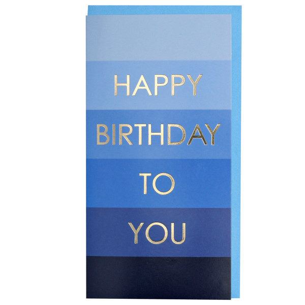 Happy Birthday to You Blue Money Wallet