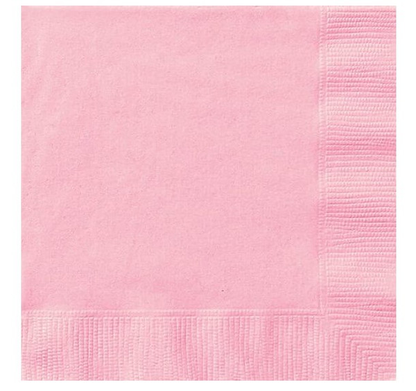 Lunch Napkins Lovely Pink Pk20 2Ply 