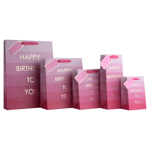 Happy Birthday to You Pink Bottle Bag