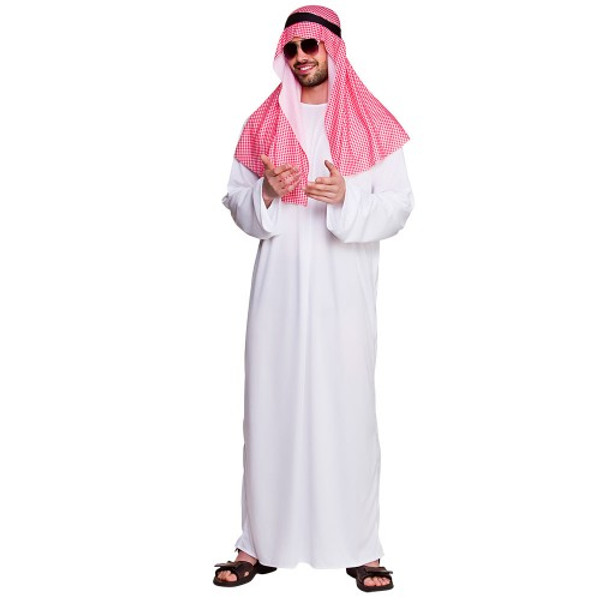 Arab Sheikh White and Red Size Plus