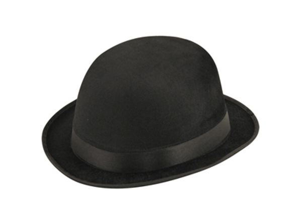 Bowler Hat Black Velour