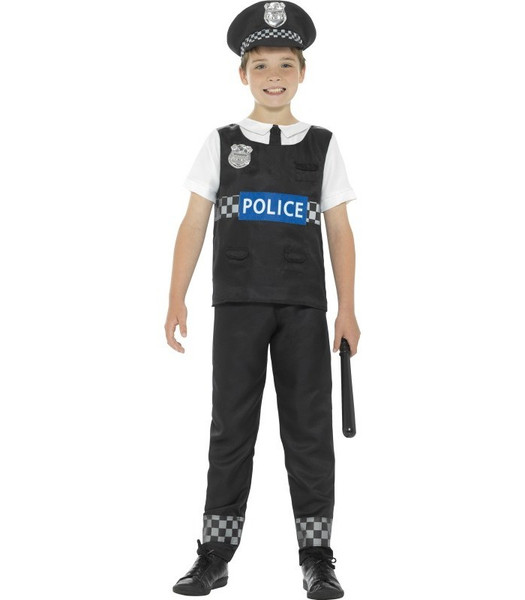 Police Cop Costume L Age 10 to 12 Years