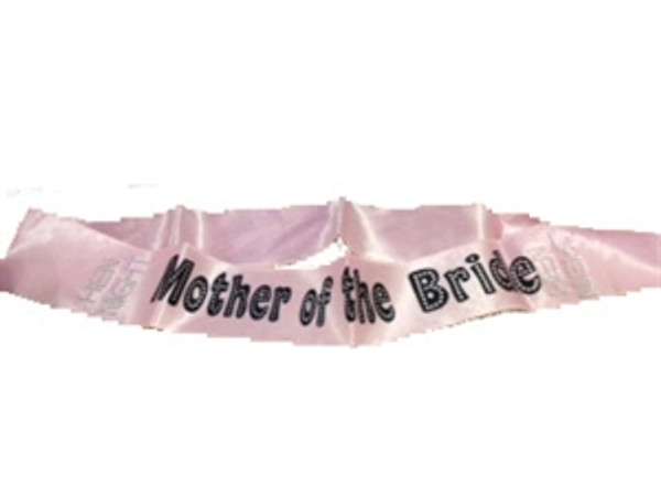 Hen Party Diamante Pink Mother of the Bride Sash