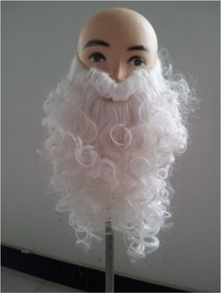 Beard Deluxe Curly White Santa