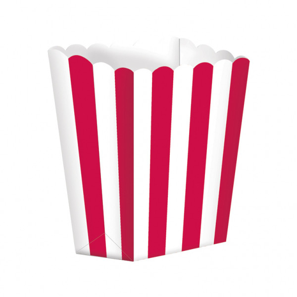 Popcorn Favor Box Apple Red Pk5
