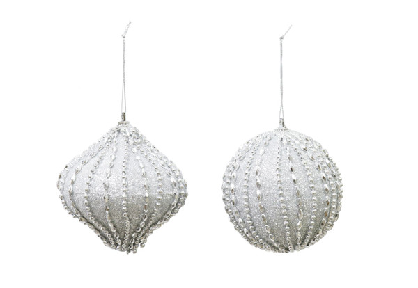 GLITTER FOAM BAUBLE DIAMANTES