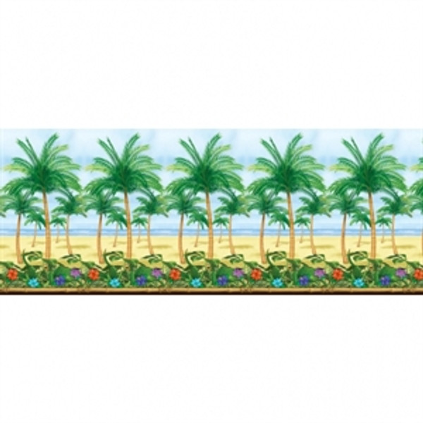 Hawaiian Scene Setter Room Roll 40ft Palm Tree