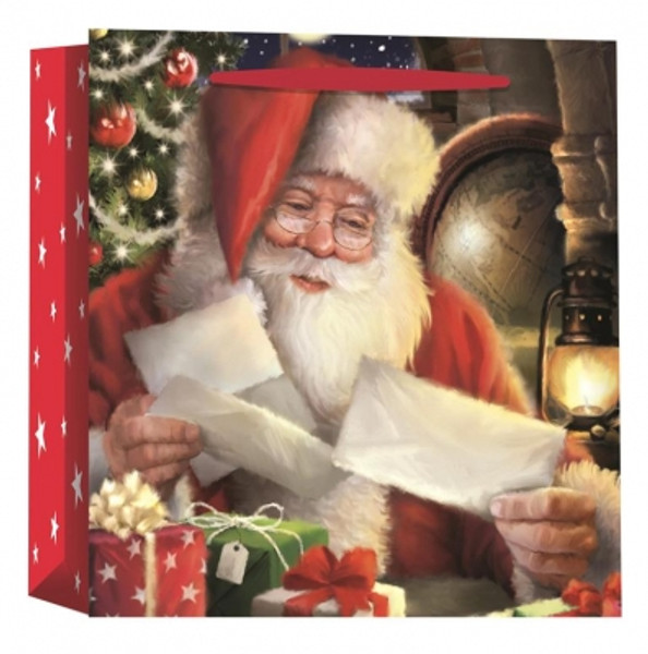 Santa Square Woven Bag
