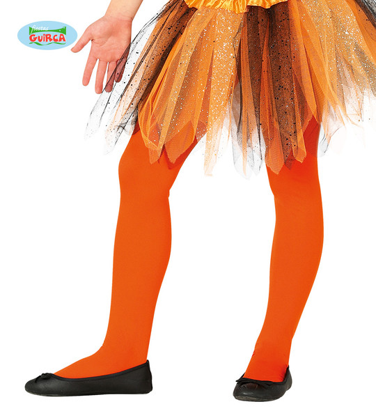 Child Orange Tights 5 to 9 Years