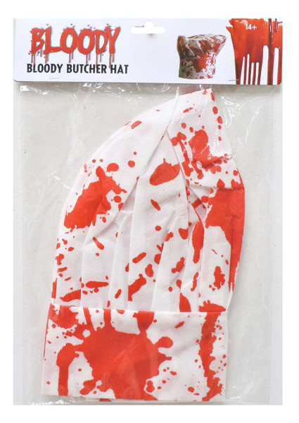 BLOOD SPLATTERED BUTCHERS HAT