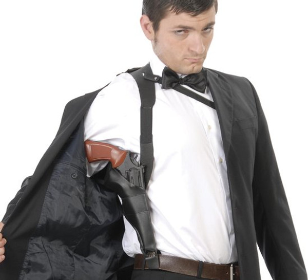 Shoulder Holster Black Leather Effect 10X20CM