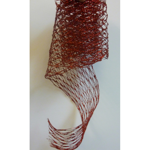 Mesh Ribbon Roll Red 180cm