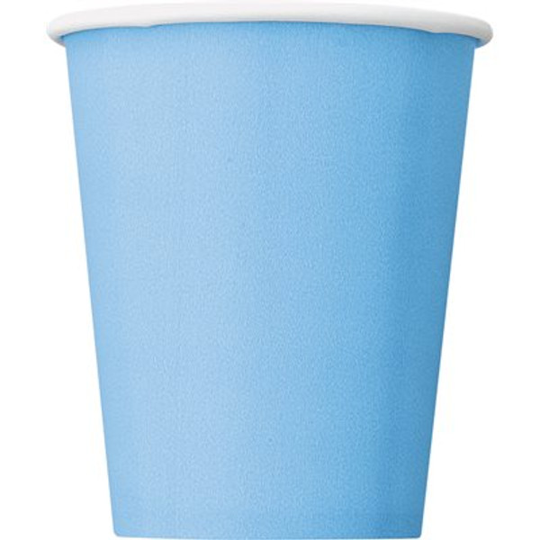 Paper Cups Pk8 270ml Powder Blue