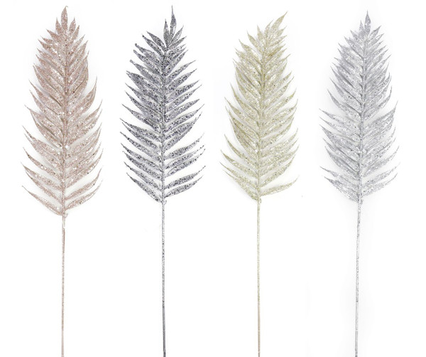 PALM LEAF STEM METALLIC 85cm