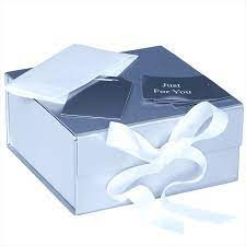 Small Silver Foil Gift Box