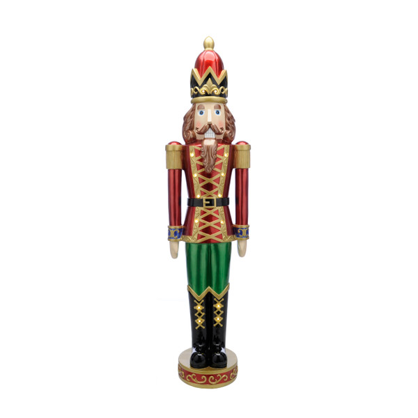 168cm bo lit red and green nutcracker dome hat