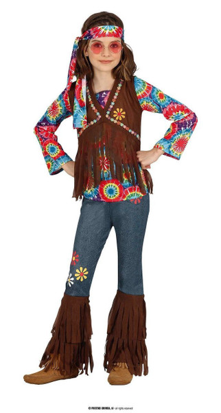 Hippie Girl Peace Age 10 to 12 Years