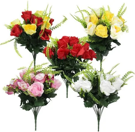 Open Rose Bush Small