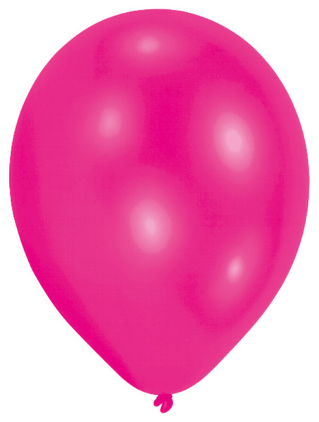 9in Latex Balloons Hot Pink Pk6