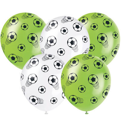 12in Latex 3D Football Balloons Pk5