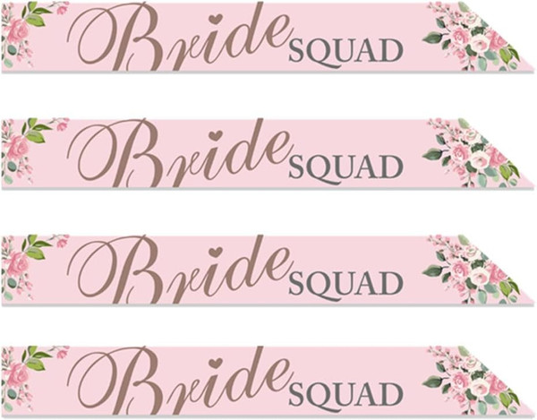 Bride Squad Bride Squad Sashes Pk4