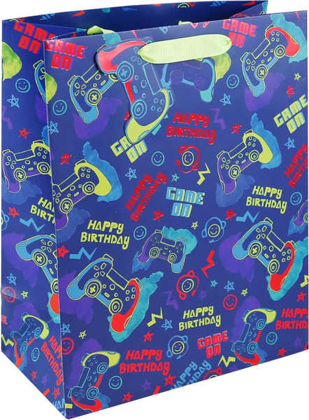 Happy Birthday Gamer Large Gift Bag