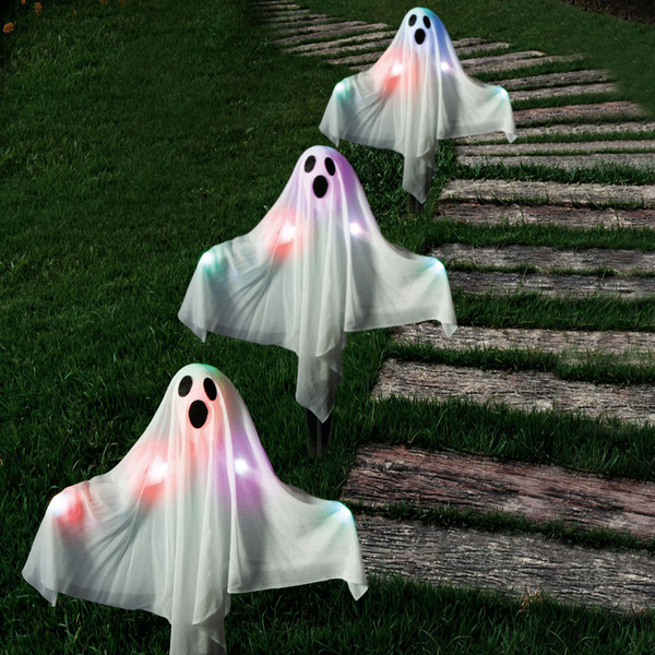 50cm LED Lit Ghost Path Markers 3pk