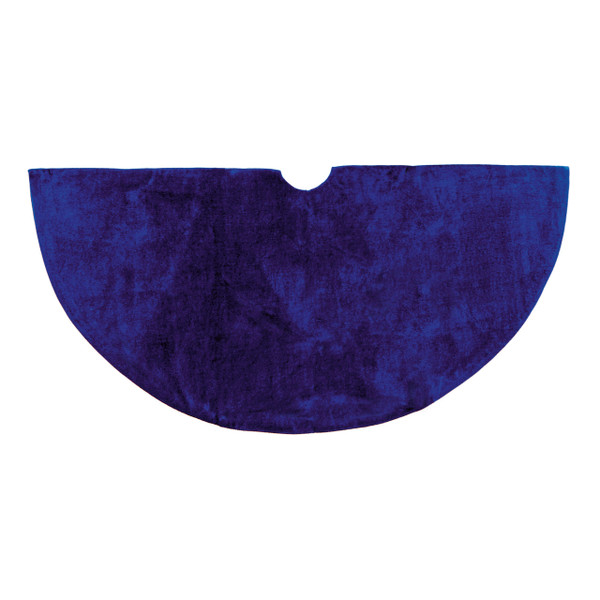 Plush Tree Skirt 90cm Blue
