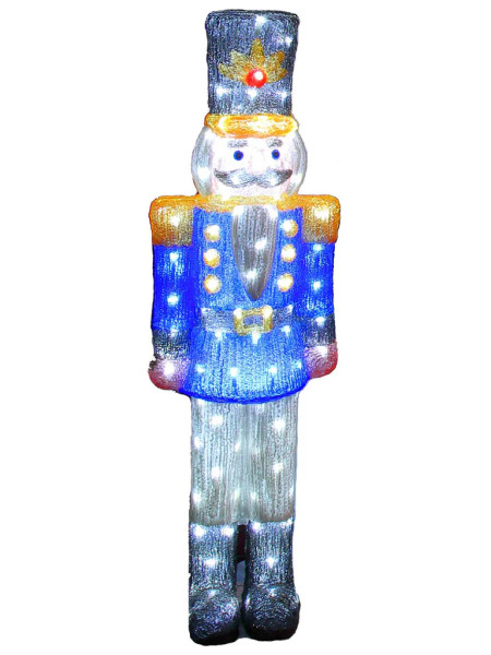 Acrylic Nutcracker 93cm Blue Jacket