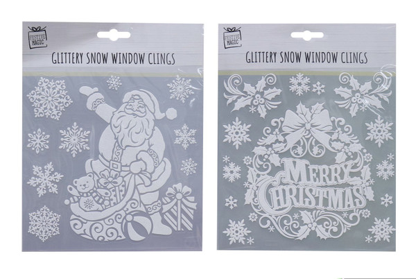 White Glitter Decorative Stickers