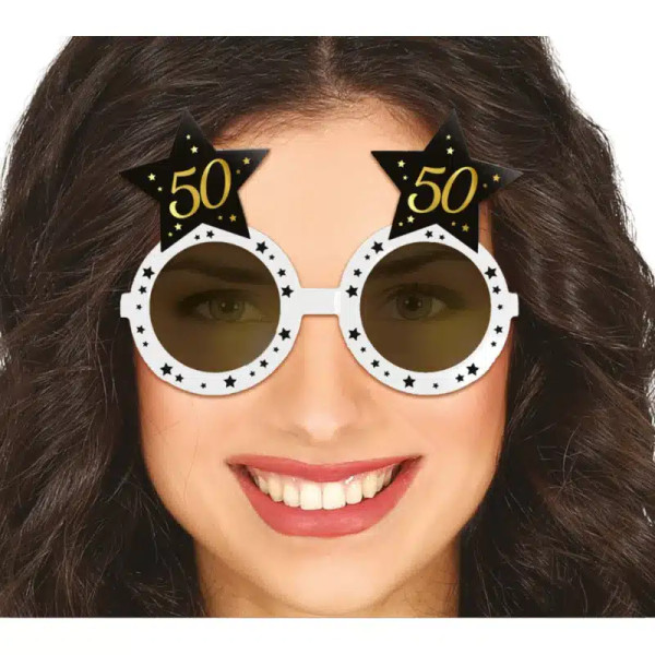Birthday Star Glasses Age 50