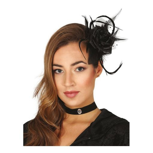 Black Rose Fastenator Hair Clip