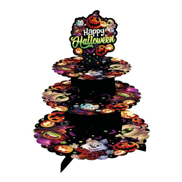 Happy Halloween Little Monster Cupcake Stand 3 Tier 40x30cm Happy Halloween Little Monster Cupcake Stand 3 Tier 40x30cm