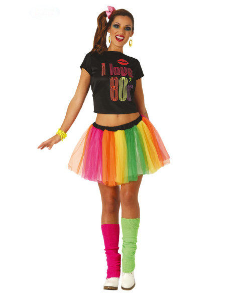 I Love the 80s Disco Lady Medium Size 38 to 40