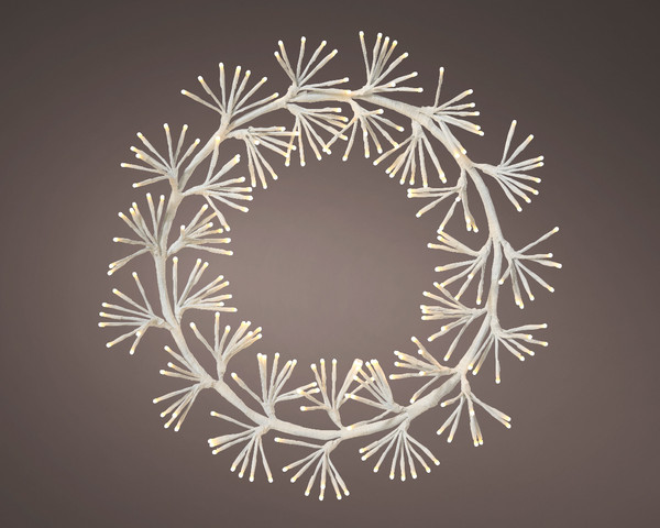 48cm Wreath With Warm White LED