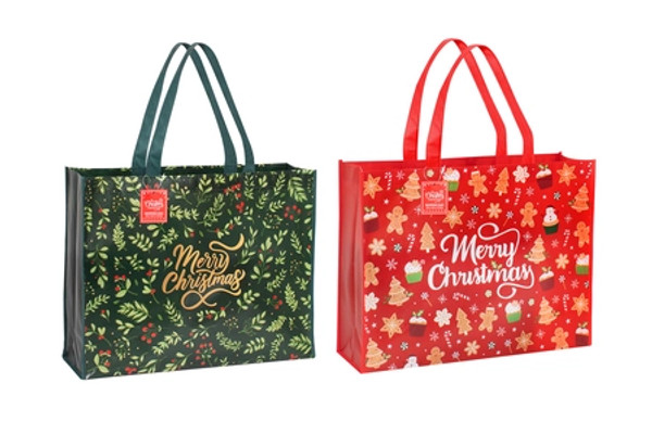 Christmas Shopping Bags Cute 2 Assorted