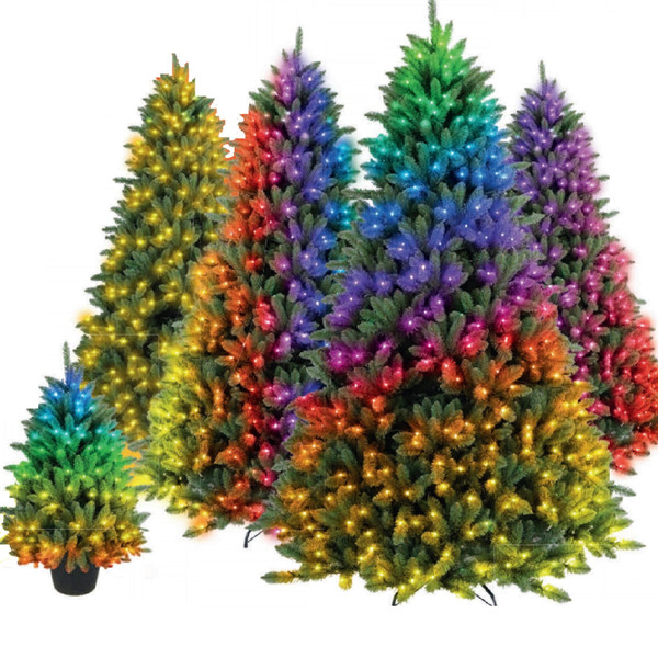 7ft Spectrum Digital Remote Control Foxtail Tree