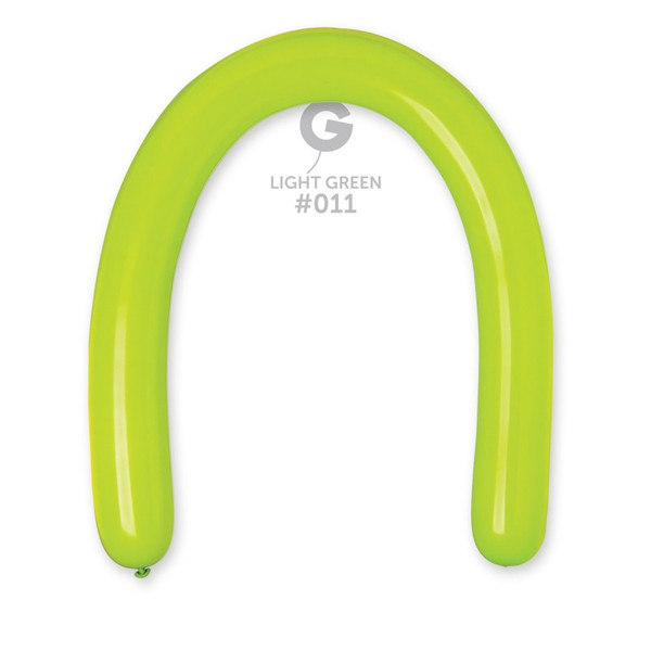 Q260 5cm Modelling Balloon Latex Bag of 50 Lime Green 011