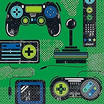 Game On Gamer Birthday Napkins Pk16 2 Ply