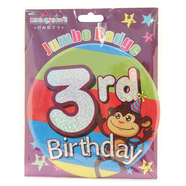 Jumbo badge Age 3 Boy