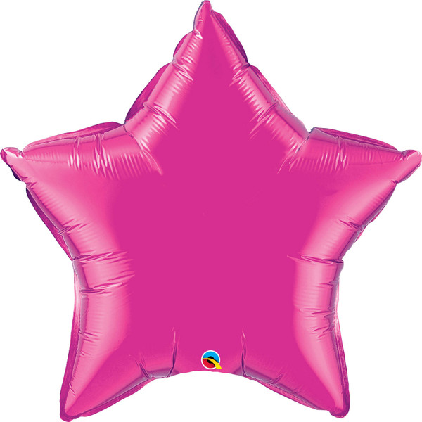 H600 36in Foil Balloon Magenta Star